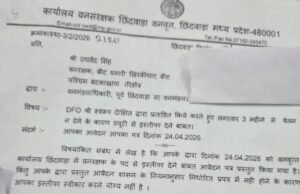 डीएफओ की प्रताड़ना से टूटा वनरक्षक ! नौकरी छोड़ने लगाई गुहार